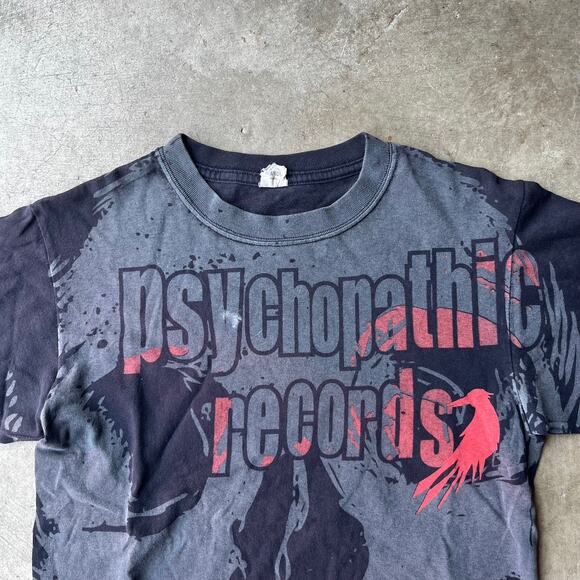 Vintage Psychopathic Records Shirt Mens Medium Boondox Twiztid ICP Blaze 00s AOP - Picture 6 of 6